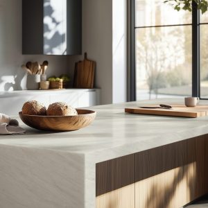Mimetech Stone Celestia Beige kitchen