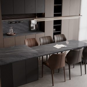 Mimetech Stone Celestia Dark Grey kitchen